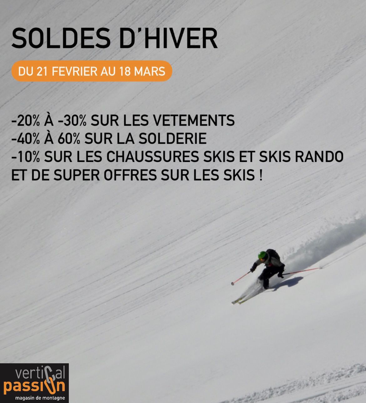 soldes VERTICAL PASSION ski trek grimpe voyage